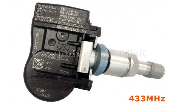 New TPMS Sensor Lada / Nissan / Renault 407005663R, 407003VU0A,  S180052048, A2C8220830480, 4032